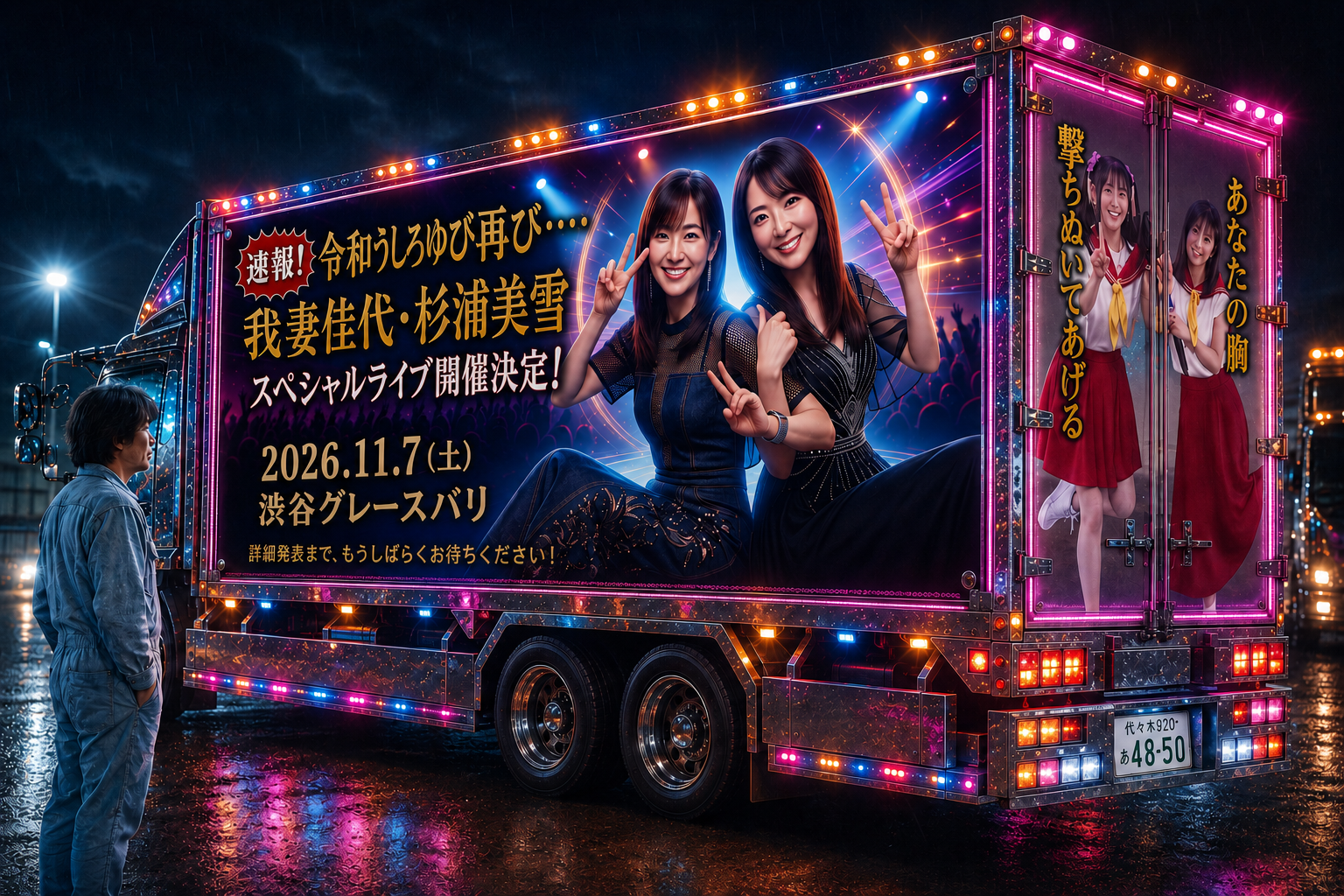 速報！令和うしろゆび再び。我妻佳代・杉浦美雪 スペシャルライブ開催決定。2026年11月7日、渋谷グレースバリ。